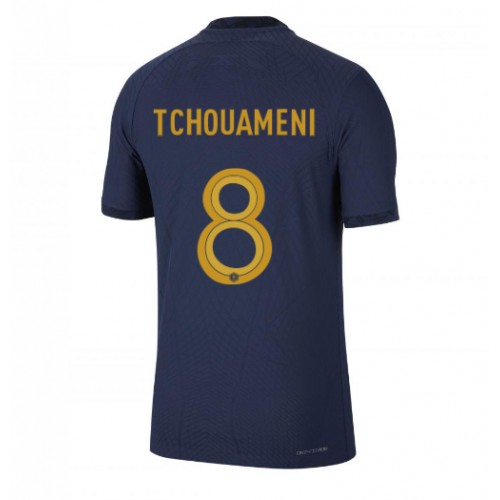Pánský Fotbalový dres Francie Aurelien Tchouameni #8 MS 2022 Domácí Krátký Rukáv